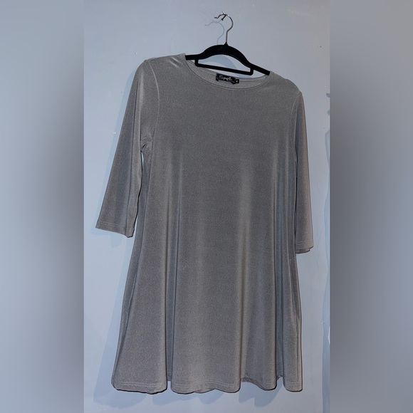 Sympli Classic Gray Midi Dress - Picture 4 of 5
